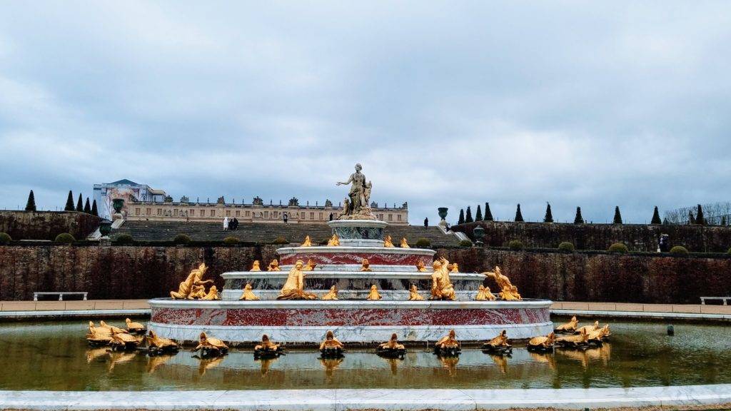 multi-tiered fountain at the Palace of Versailles