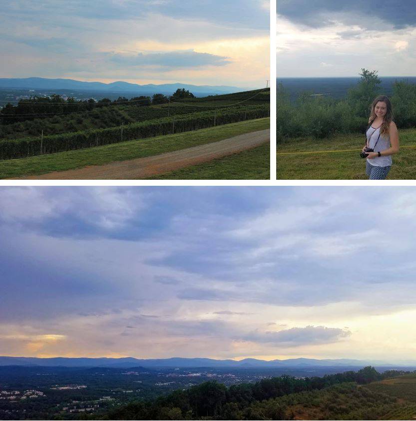 blue ridge mountains seen from charlottesville, va