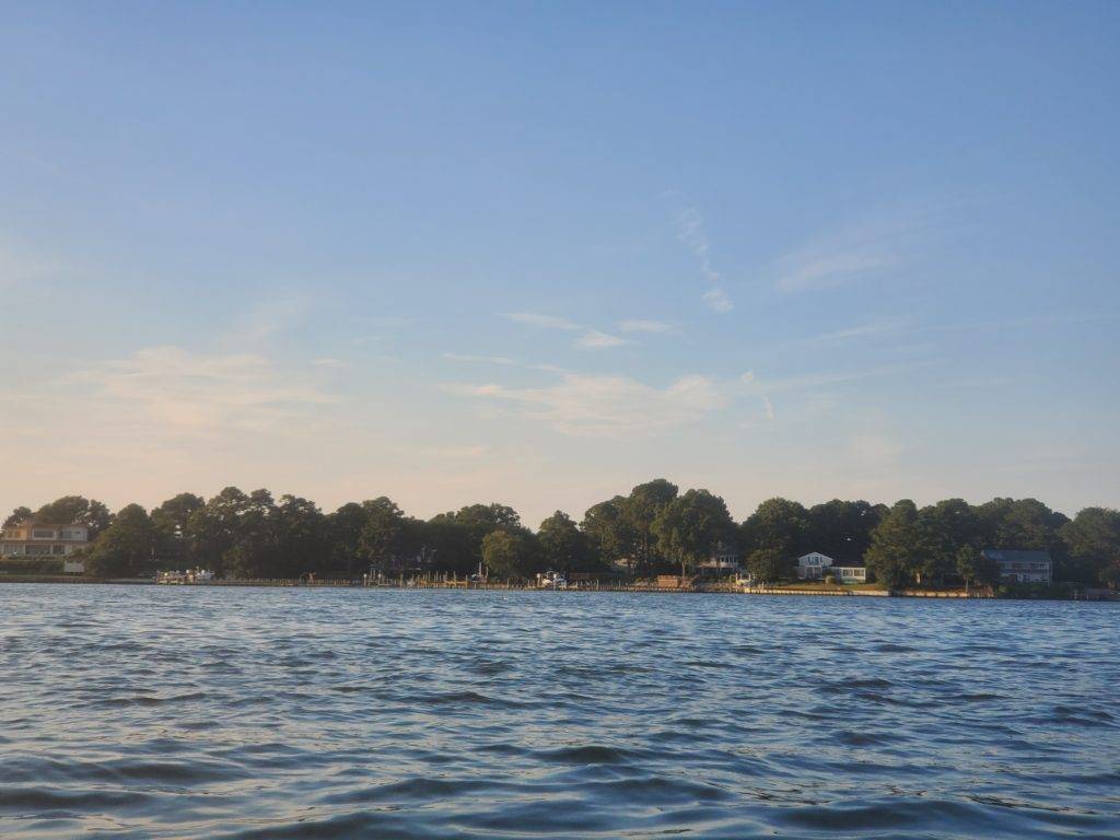 Houses on the edge of Broad Bay