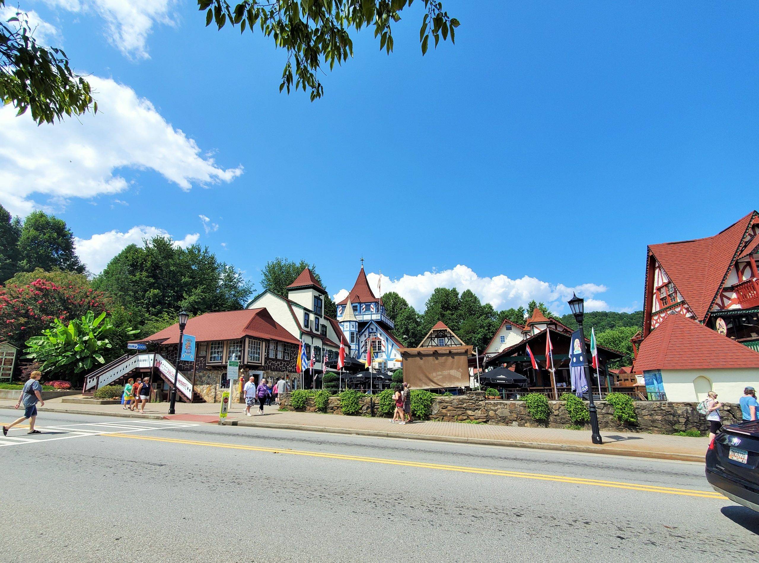 Bavarian-style buildings in Helen, GA