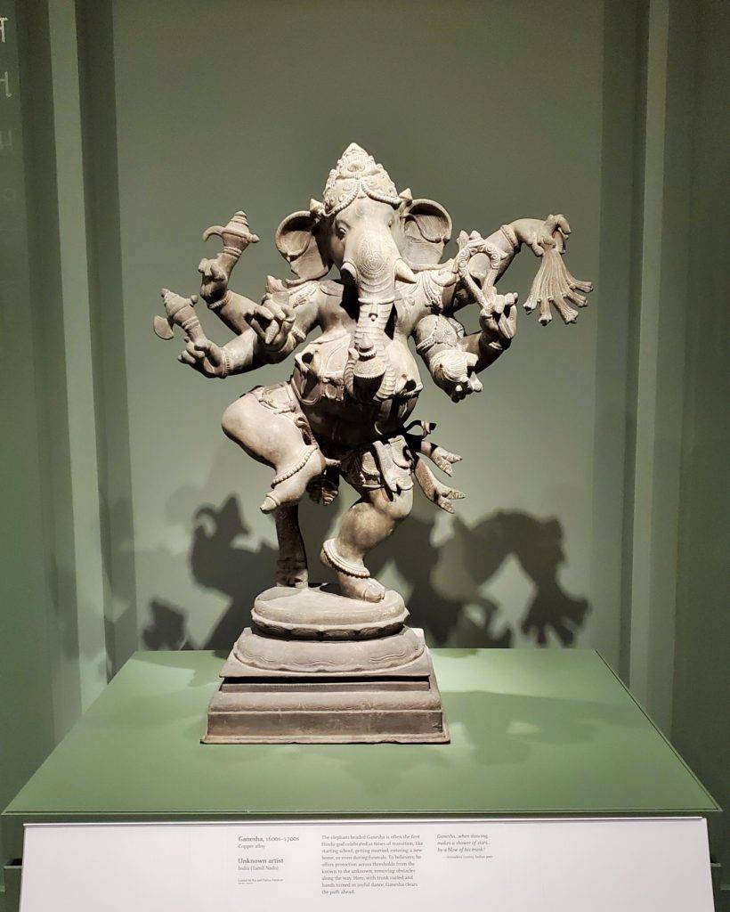 copper Ganesha statue DIA