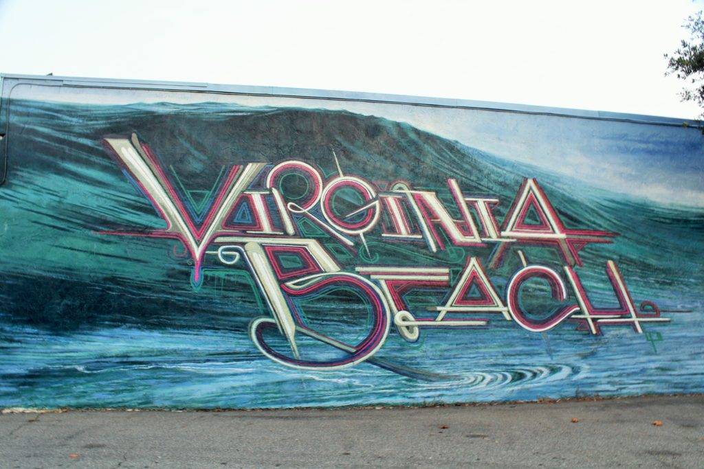 Virginia Beach mural in ViBe Creative District