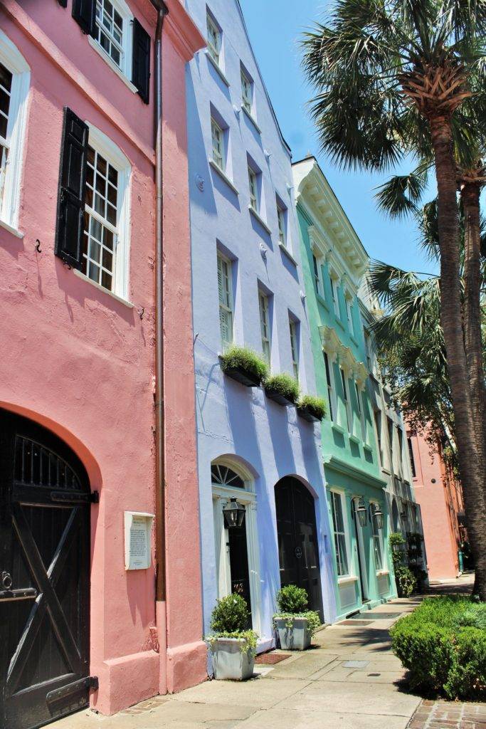 Colorful houses in Rainbow row