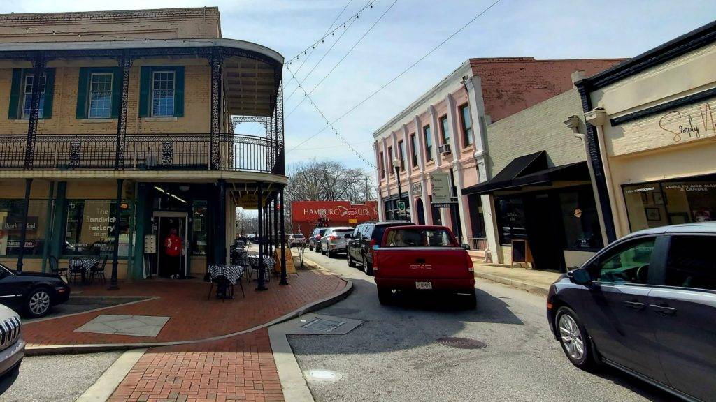 View of Center Street as pictured in The Originals