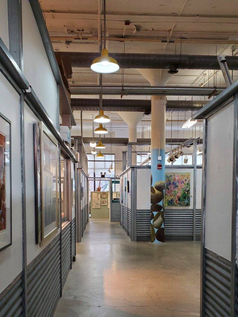 artistic factory redone into an art center