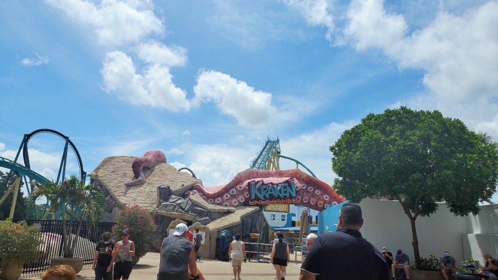 The Kraken roller coaster at SeaWorld