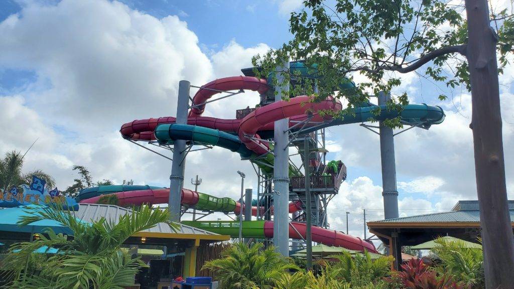 Riptide Racer double slide at Aquatica Orlando