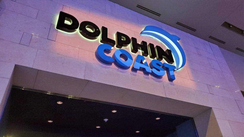 Dolphin Coast entrance at the Georgia Aquarium