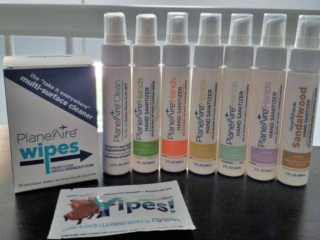 PlaneAire hand sanitizer bundler for travelers