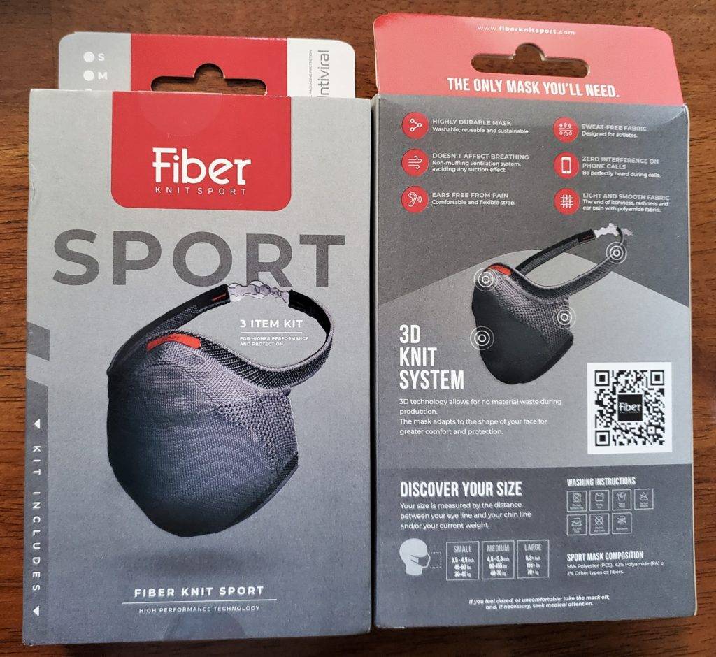 Fiber Knit Sports mask for traveler, holiday gifts for safety