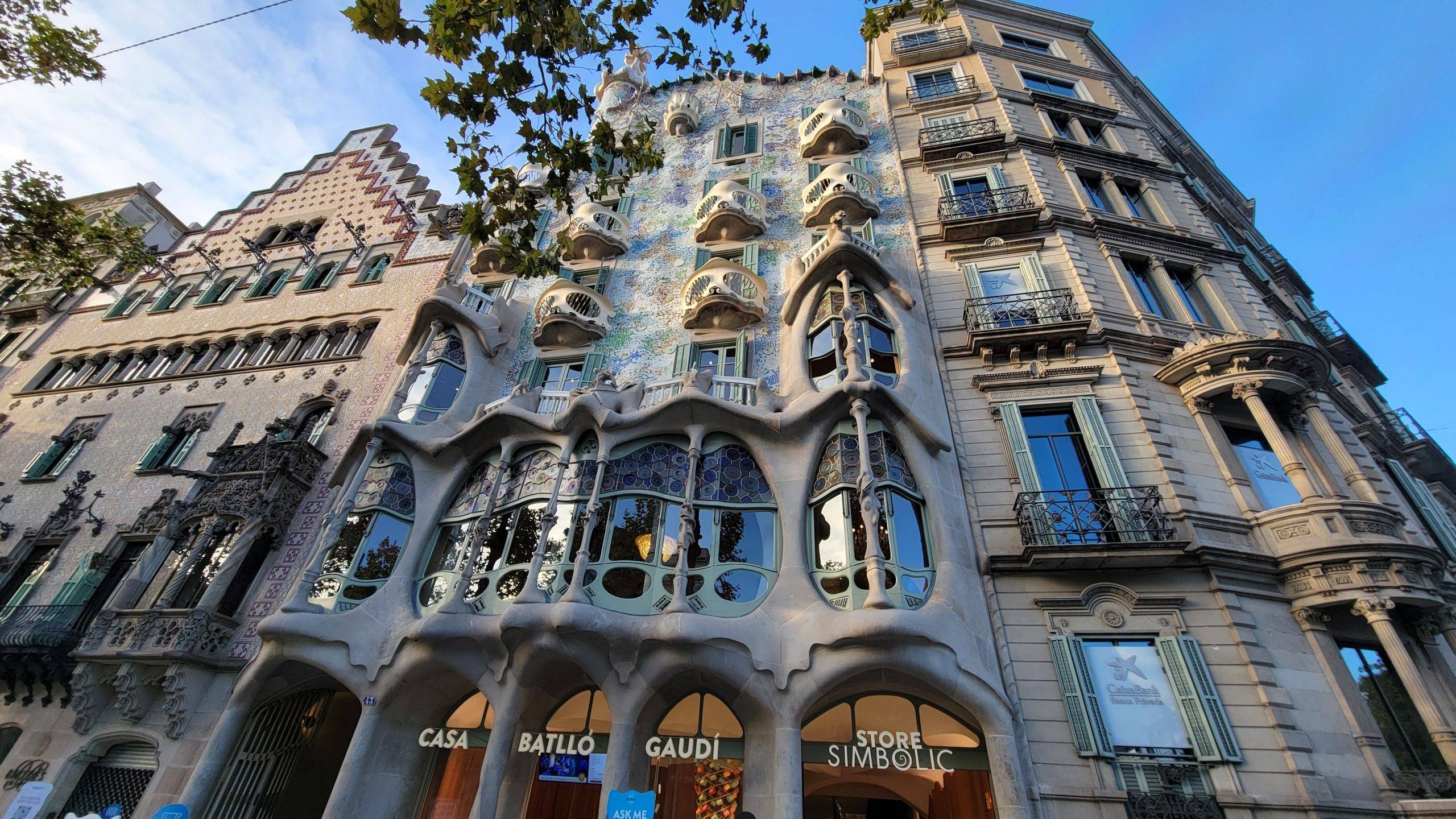 Facade of Casa Batllo in Barcelona