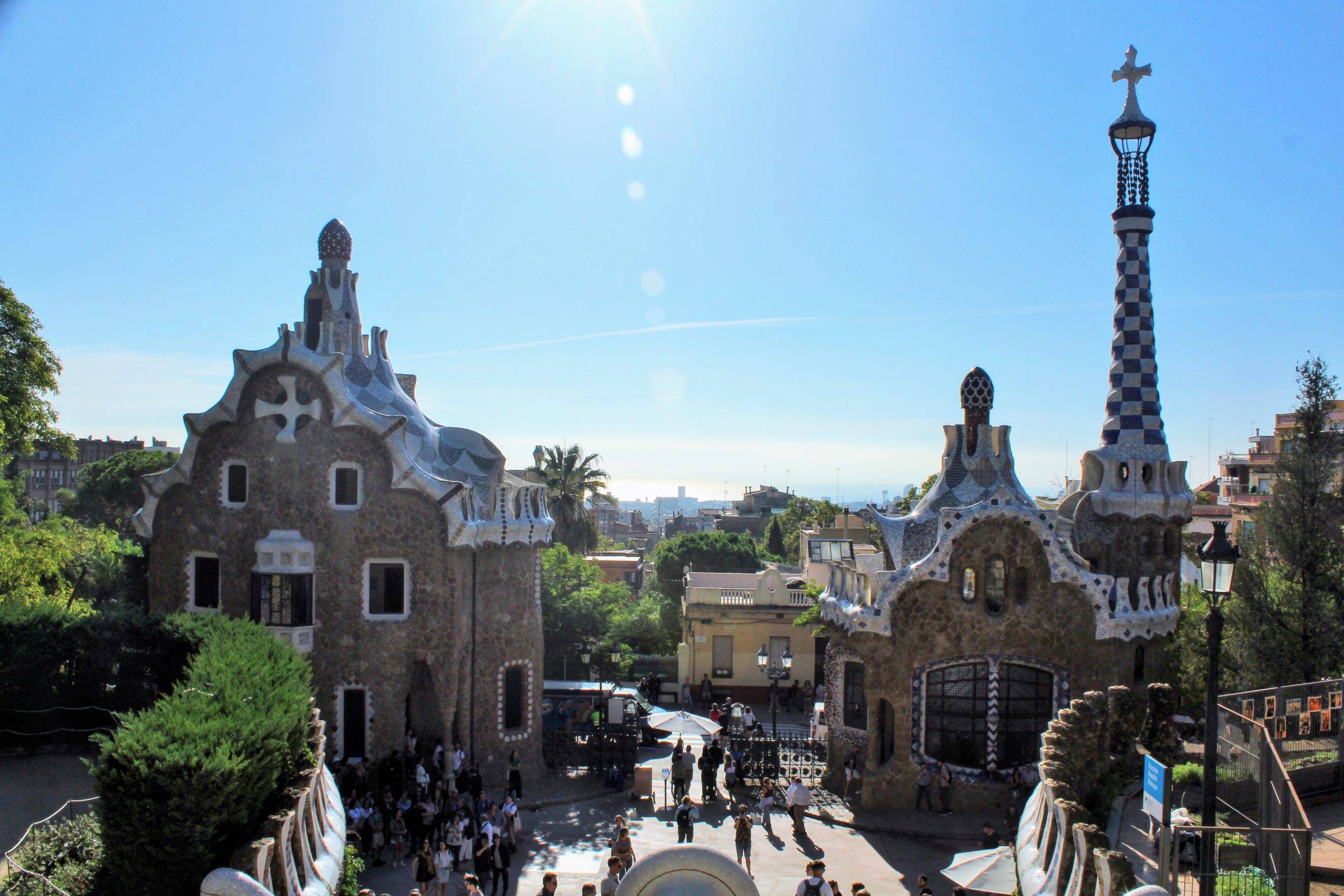 buildings in Park Guell Barcelona