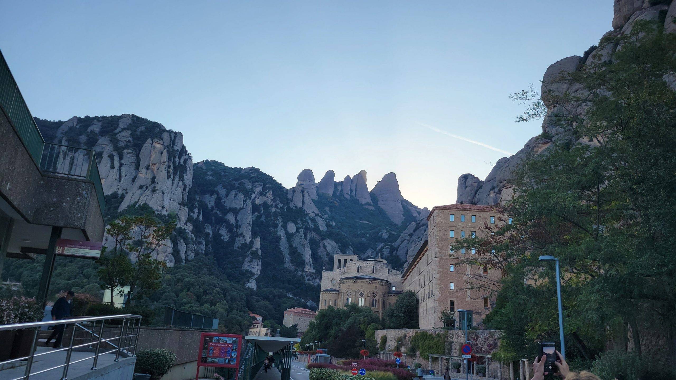 Montserrat village and mountains in Barcelona