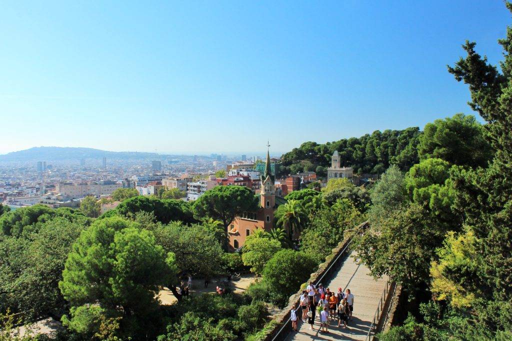 Barcelona as seen from Park Guell