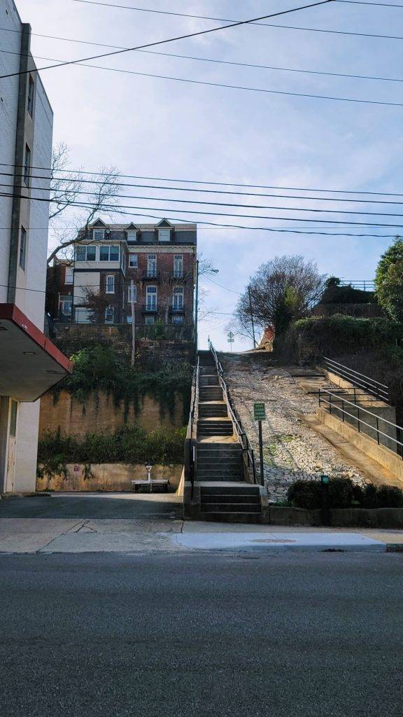 House on a hill in downtown Lynchburg, VA