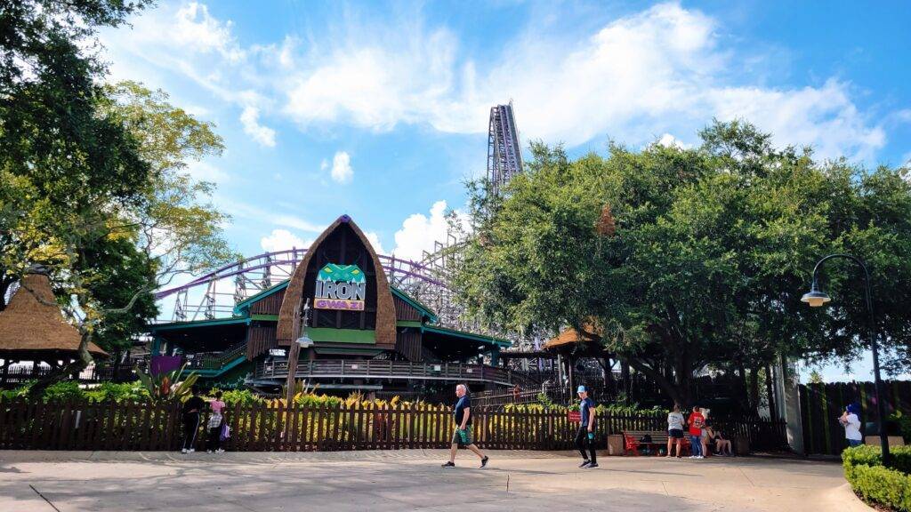 The Iron Gwazi ride at Busch Gardents Tampa