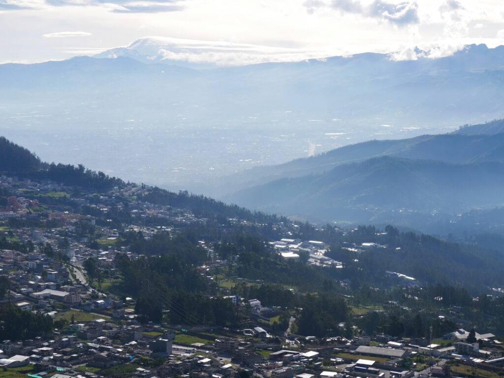 Andes mountains outside of Qutio