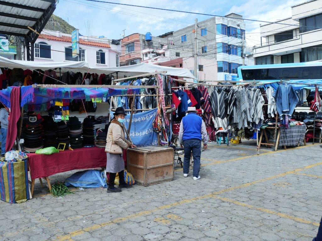 Traditional market near Quilatoa, Ecuador
