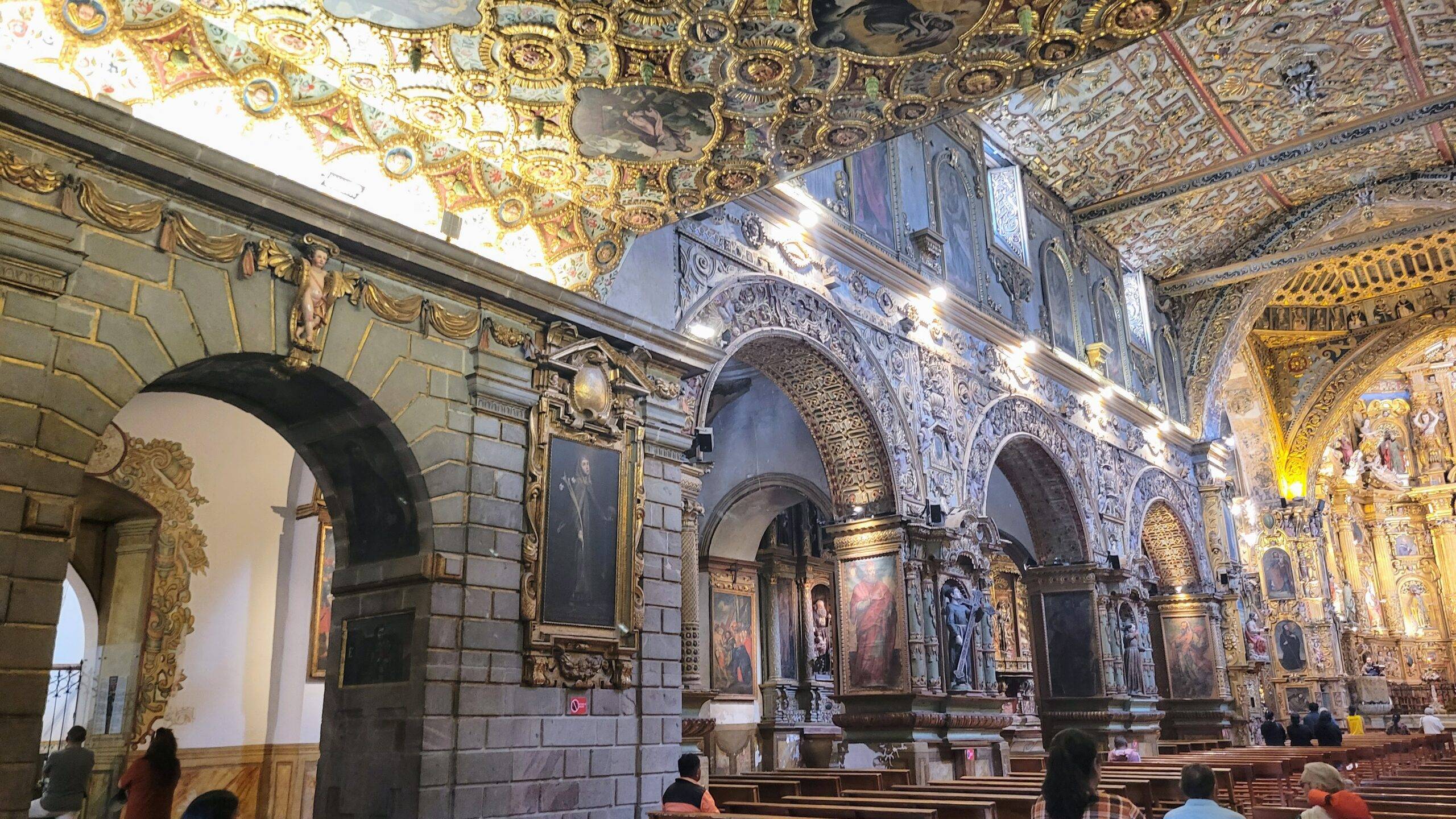 Interior of Iglesia Catolica San Francisco