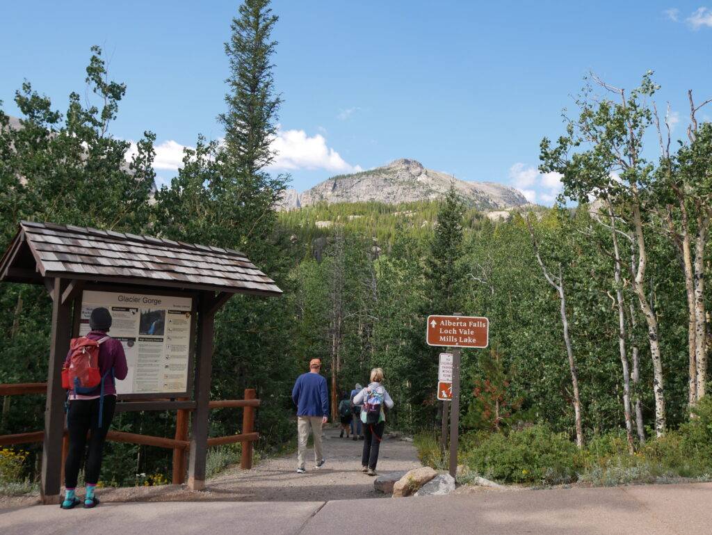 Glacier gorge parking lot