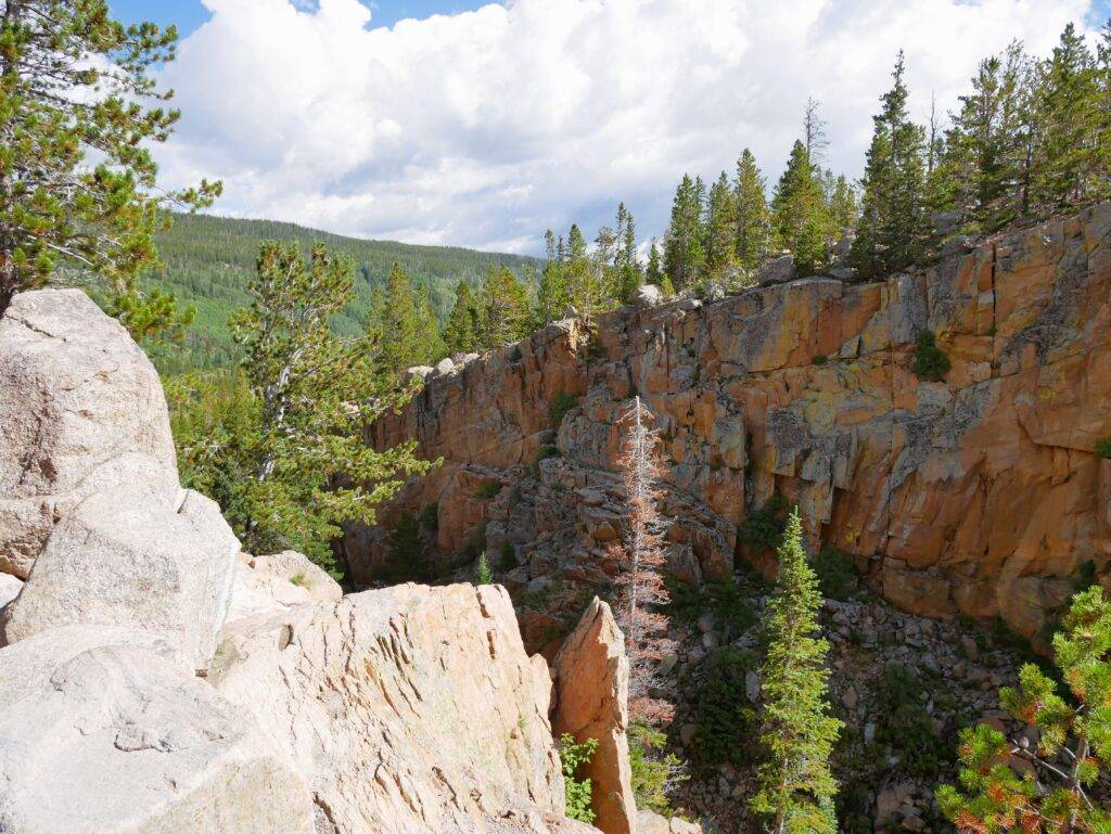 Deep gorge on the Alberta Falls Trail, Rocky Mountain National park