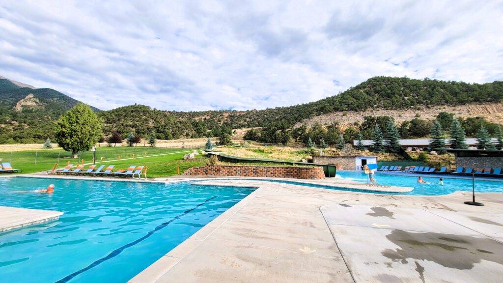 pools and waterslide at mt. princeton resort