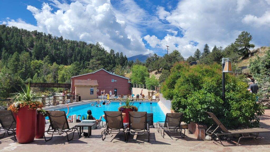 naturally fed hot spring pool