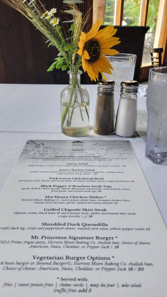lunch menu at mary murphy steakhouse