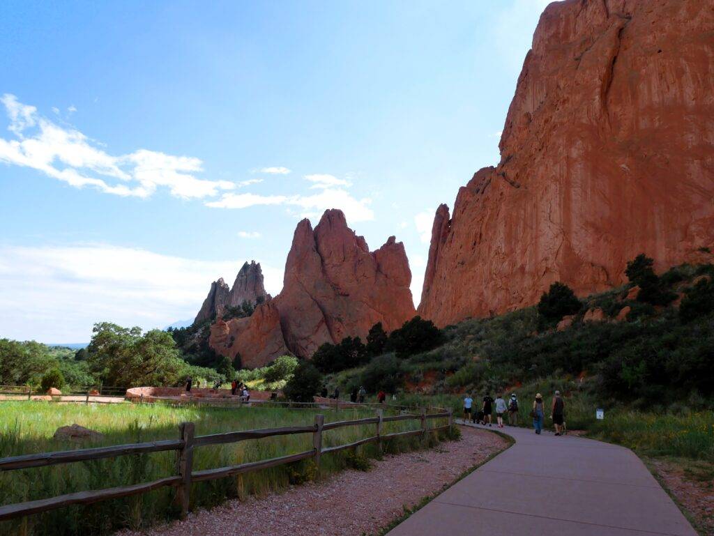 walking path at Garden of the Gods