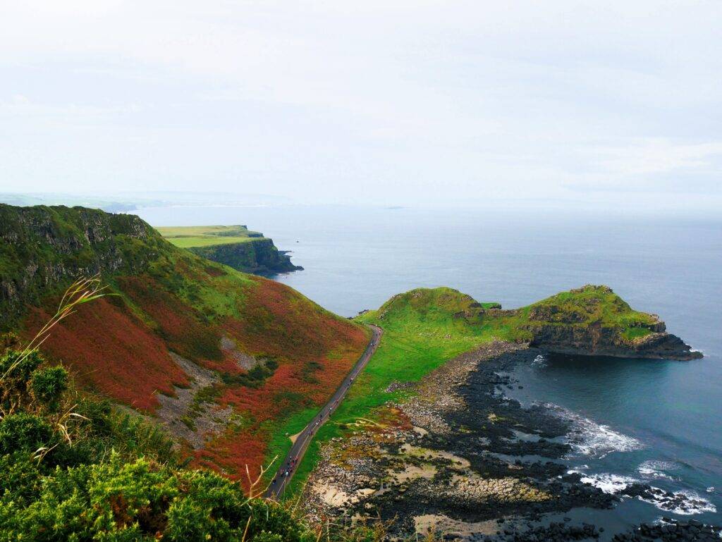 The Giant's Causeway from the clifftops