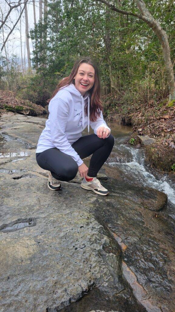 Girl by a river 