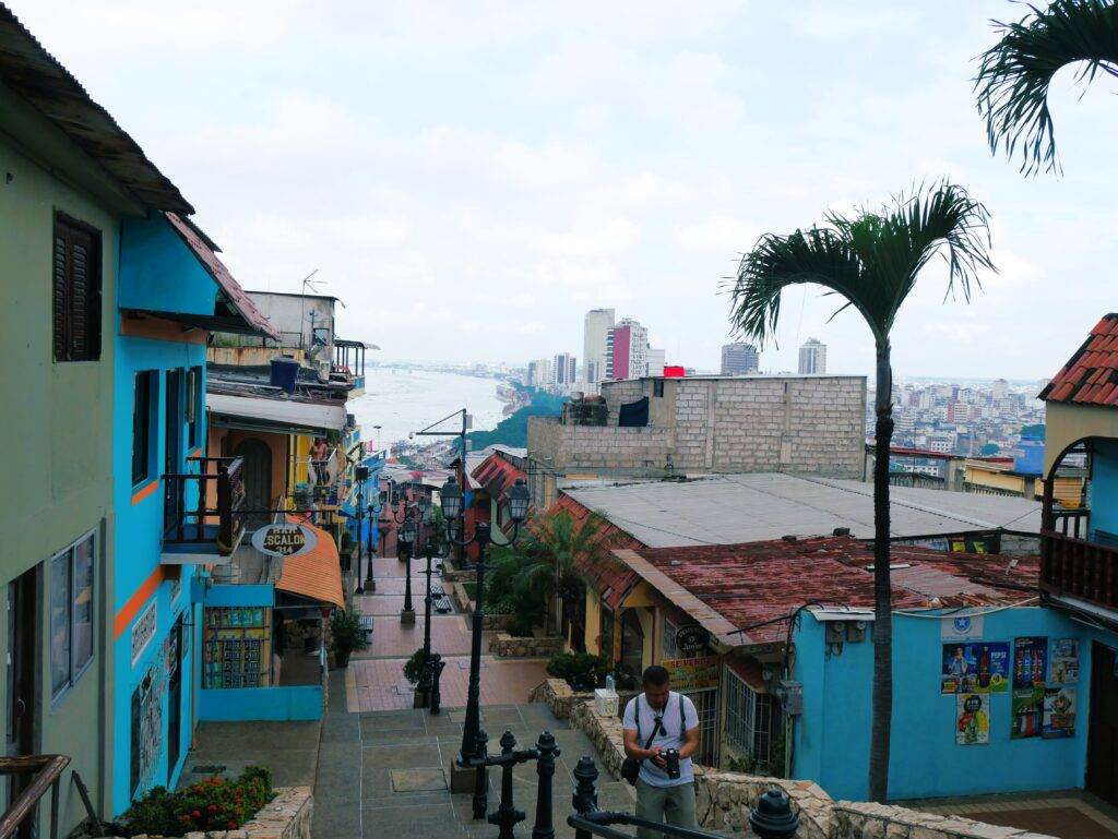 The city of Guayaquil from Santa Ana Hill