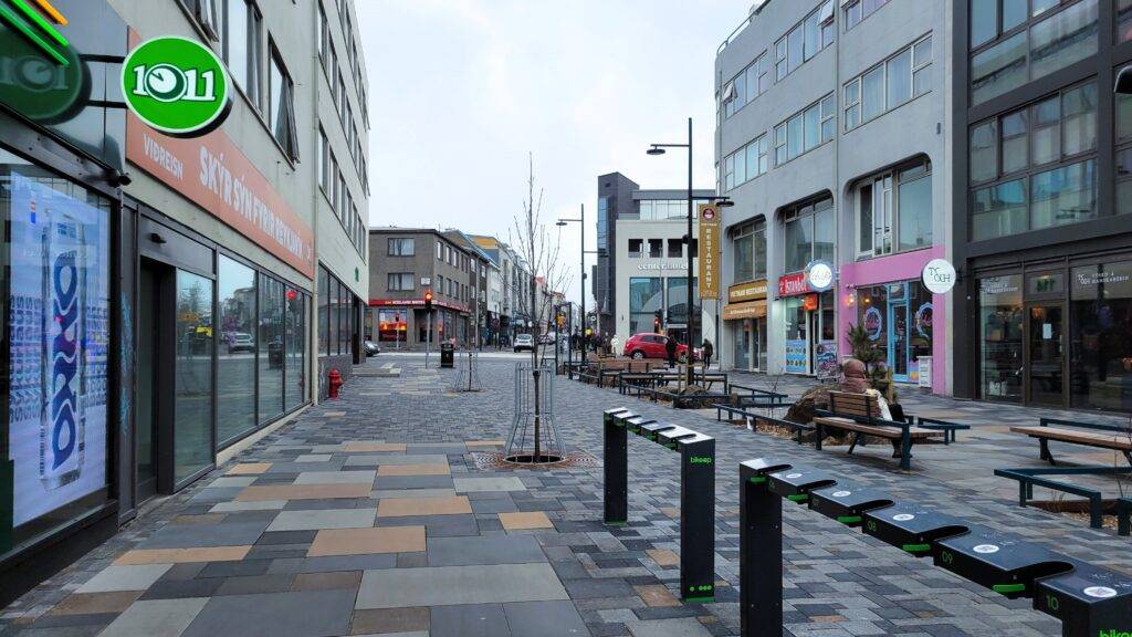 Laugavegur street, Reykjavik Iceland