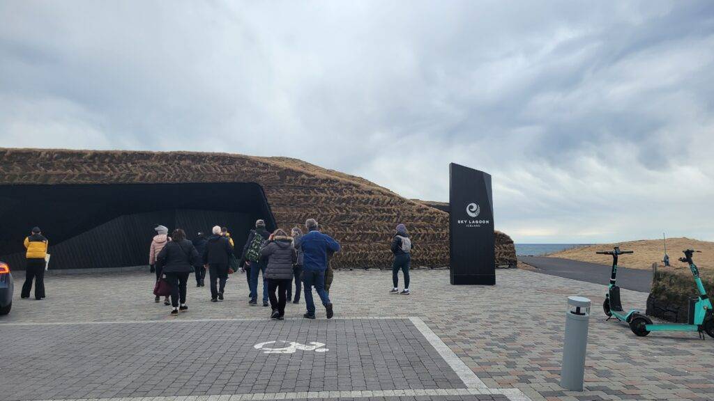 Entrance to Sky Lagoon Iceland