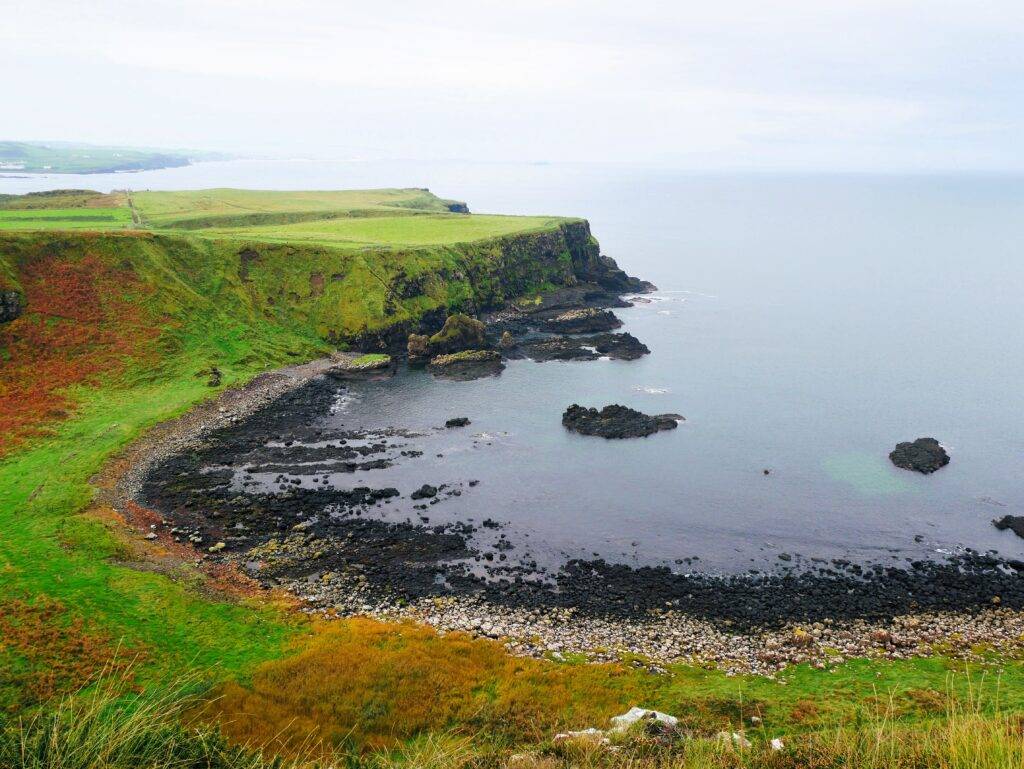 Clifftop views of the Giants Causeway