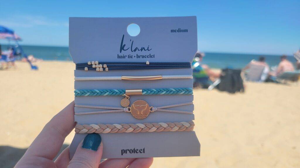 K'lani hair tie bracelets beach essentials 2024