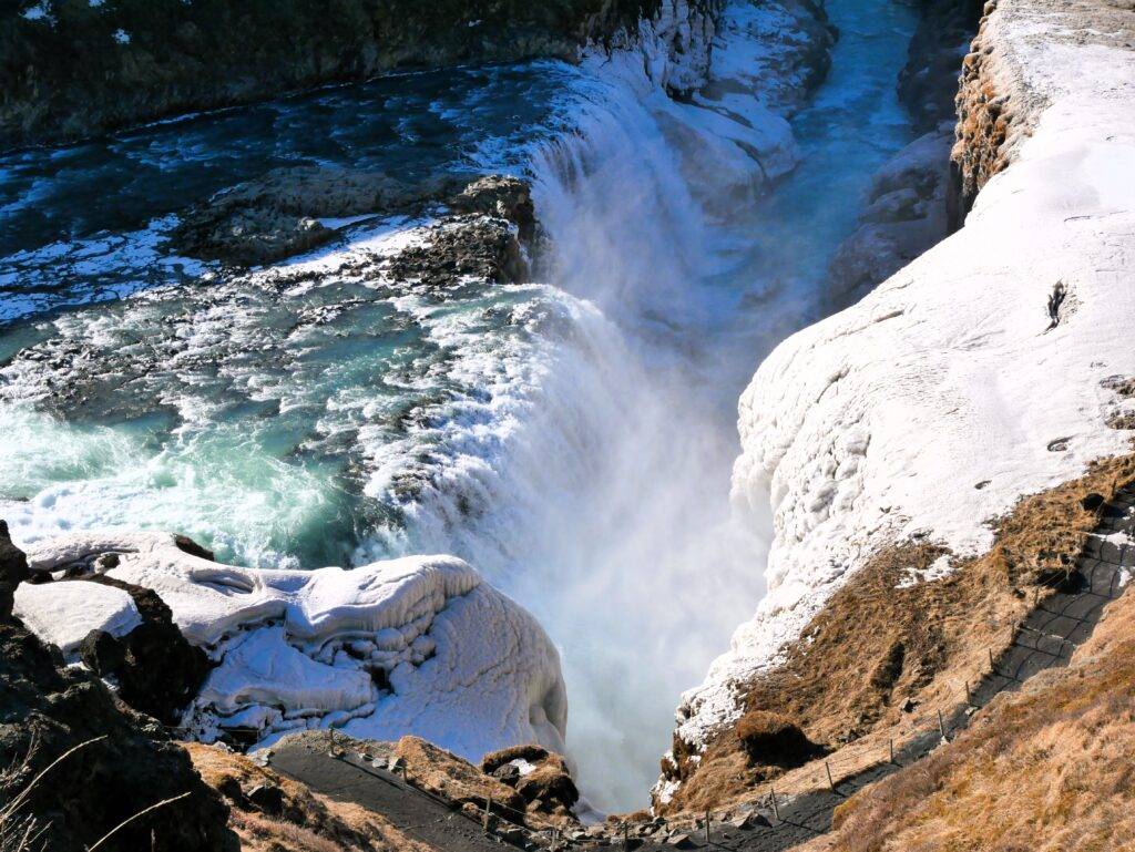 Rushing Waters pouring into a canyon