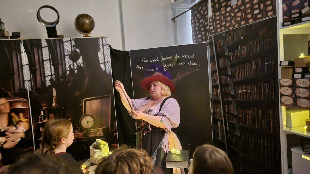 Blair Made worker leading a wand choosing ceremony