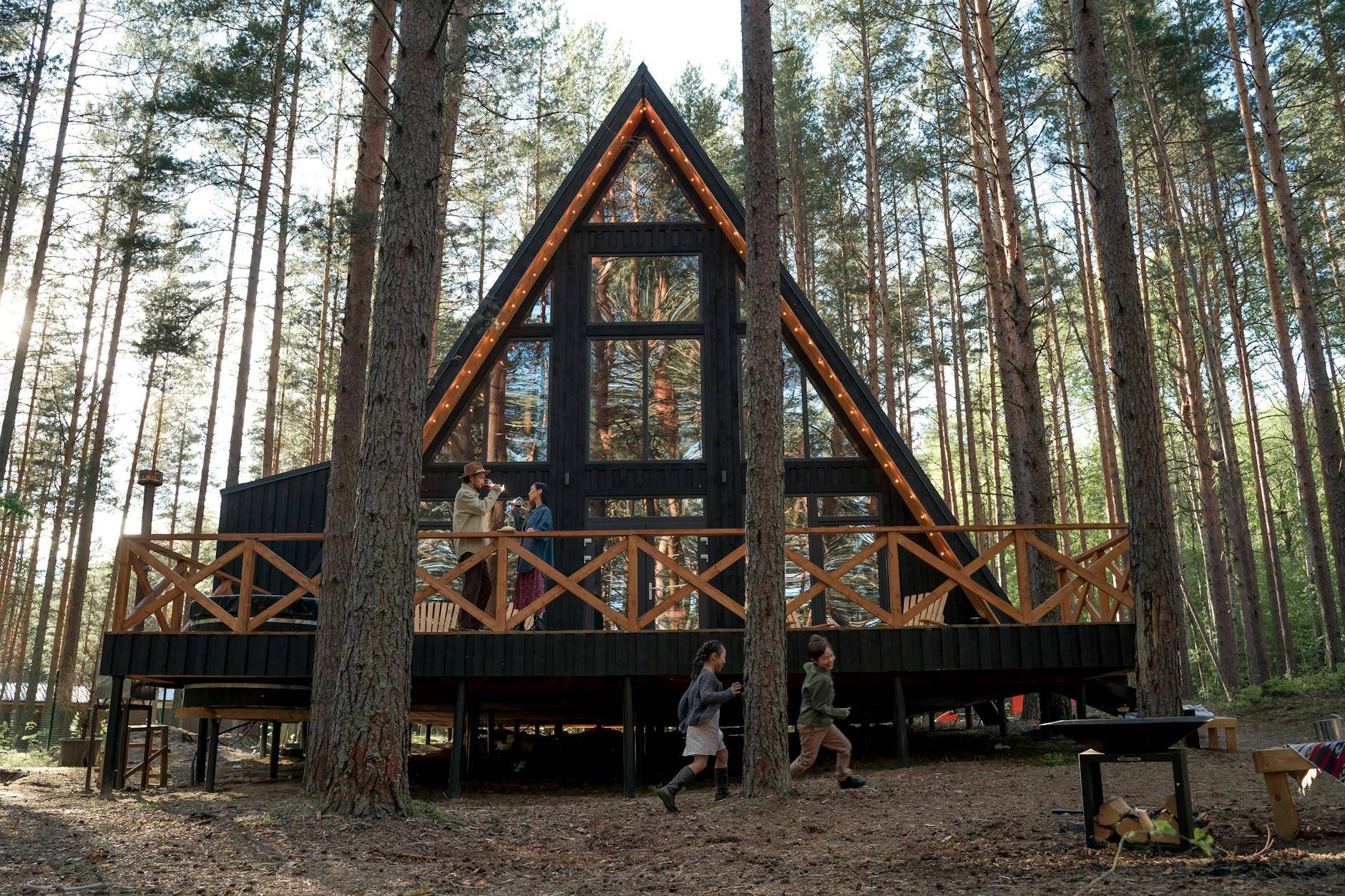 a cabin in the woods