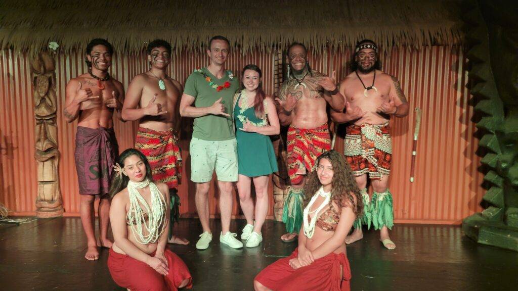 Dancers at a Polynesian Luau in Myrtle Beach