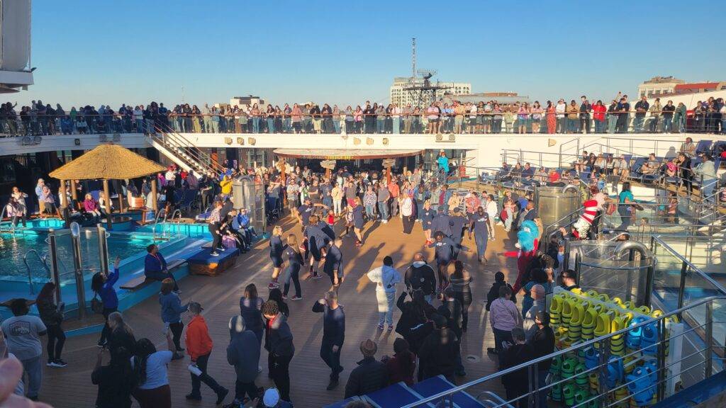 Lido Deck on the Carnival Sunshine during Onboarding Party