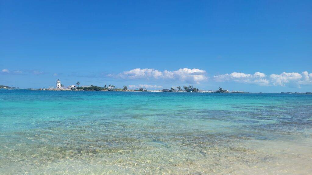 Pearl Island seen from Pigs Beach